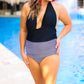 Make A Splash Halter Swimsuit - Jess Lea Wholesale