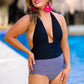 Make A Splash Halter Swimsuit - Jess Lea Wholesale
