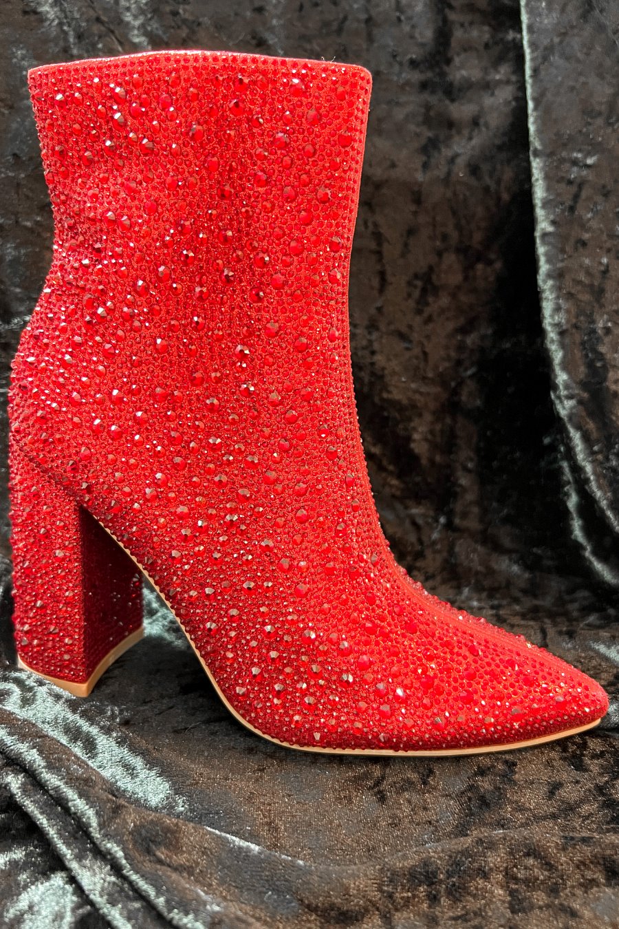 Dripping In Rhinestones Booties - Jess Lea Wholesale