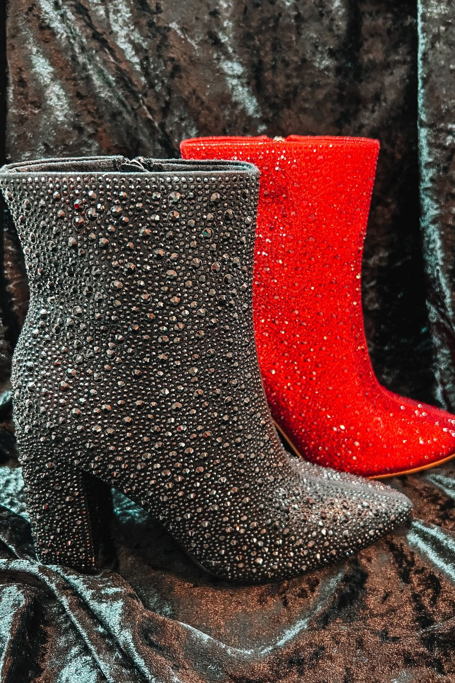 Dripping In Rhinestones Booties - Jess Lea Wholesale