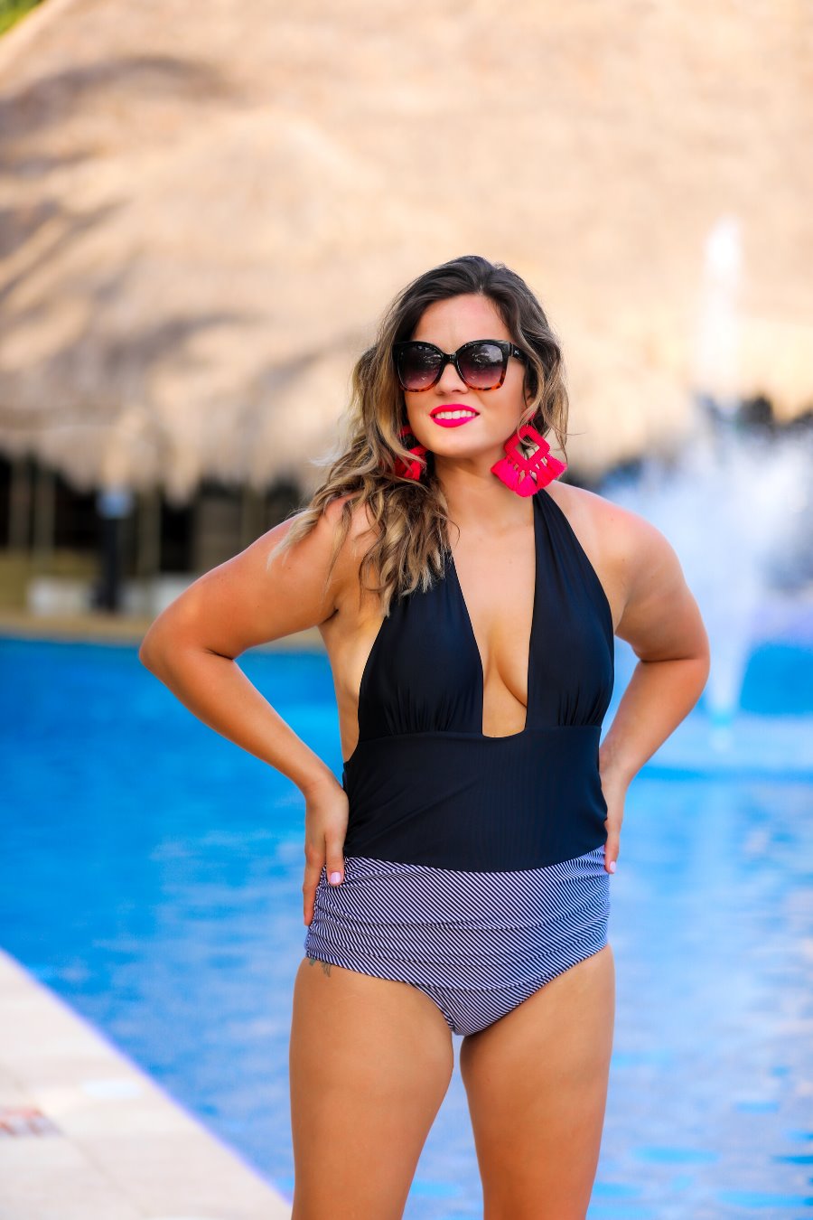 Make A Splash Halter Swimsuit - Jess Lea Wholesale