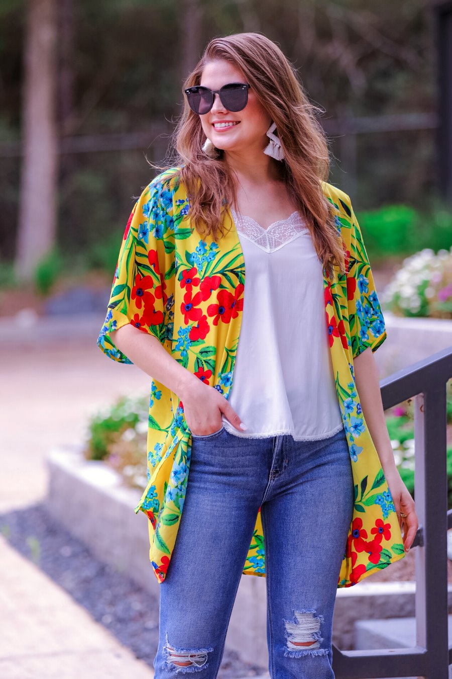 Walking On Sunshine Floral Kimono - Jess Lea Wholesale