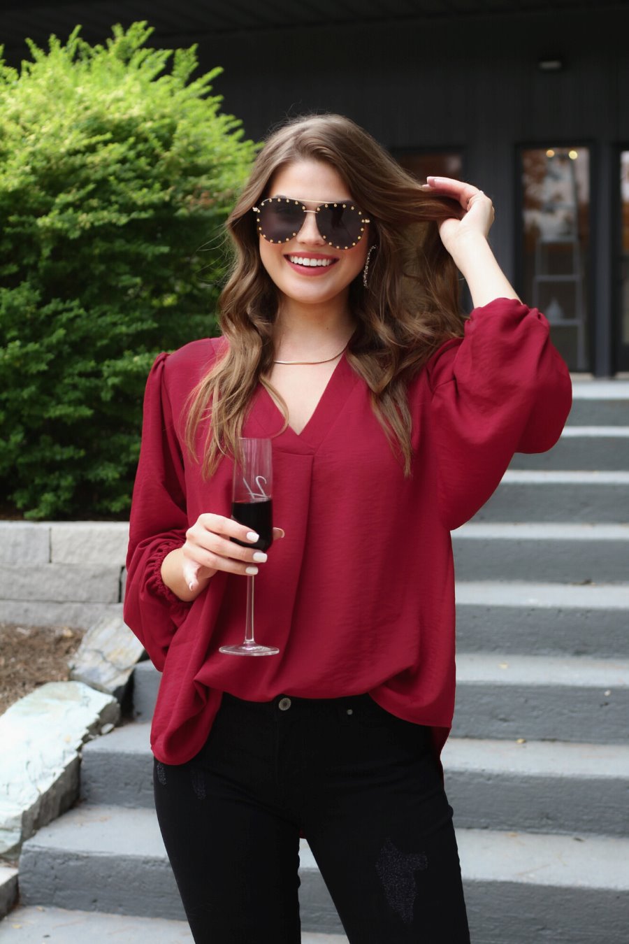 Jamie Balloon Sleeve Top - Jess Lea Wholesale