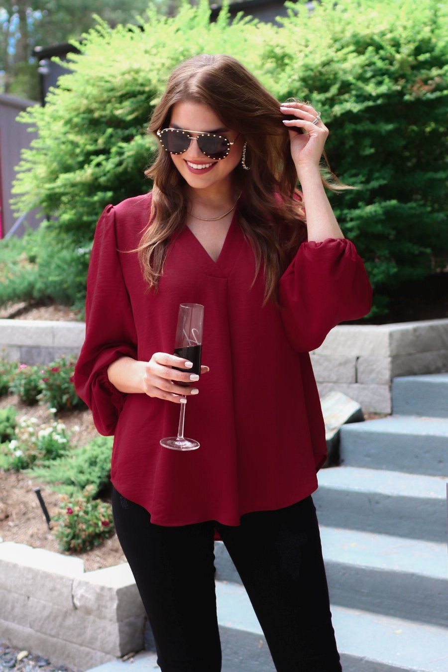 Jamie Balloon Sleeve Top - Jess Lea Wholesale