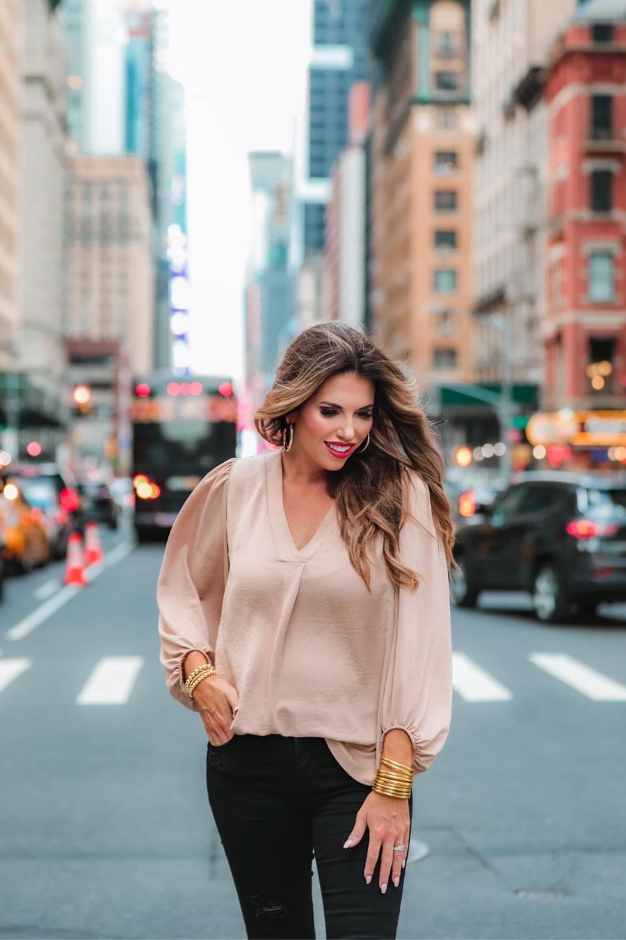 Jamie Balloon Sleeve Top - Jess Lea Wholesale