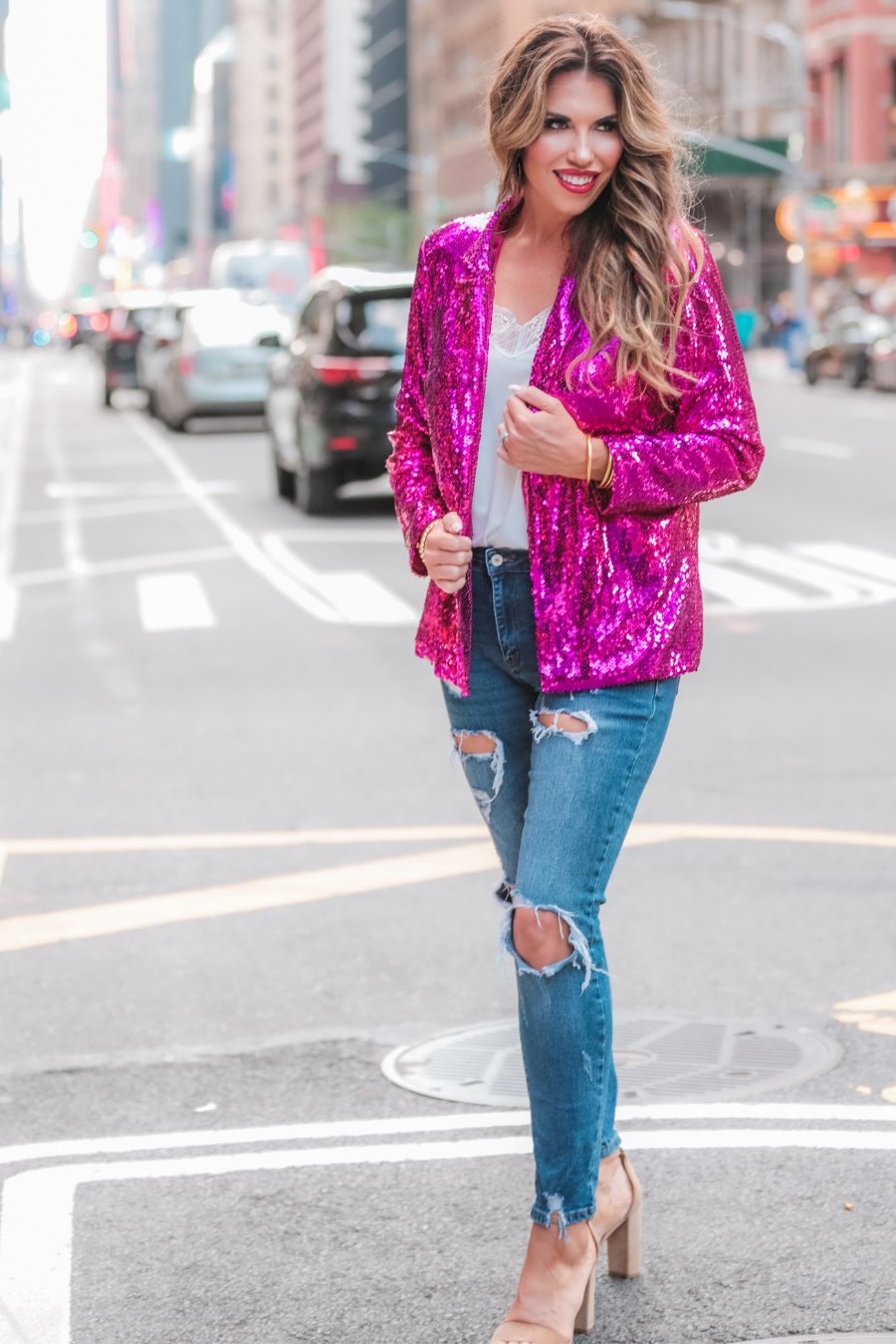 Sequin And The City Blazer - Jess Lea Wholesale