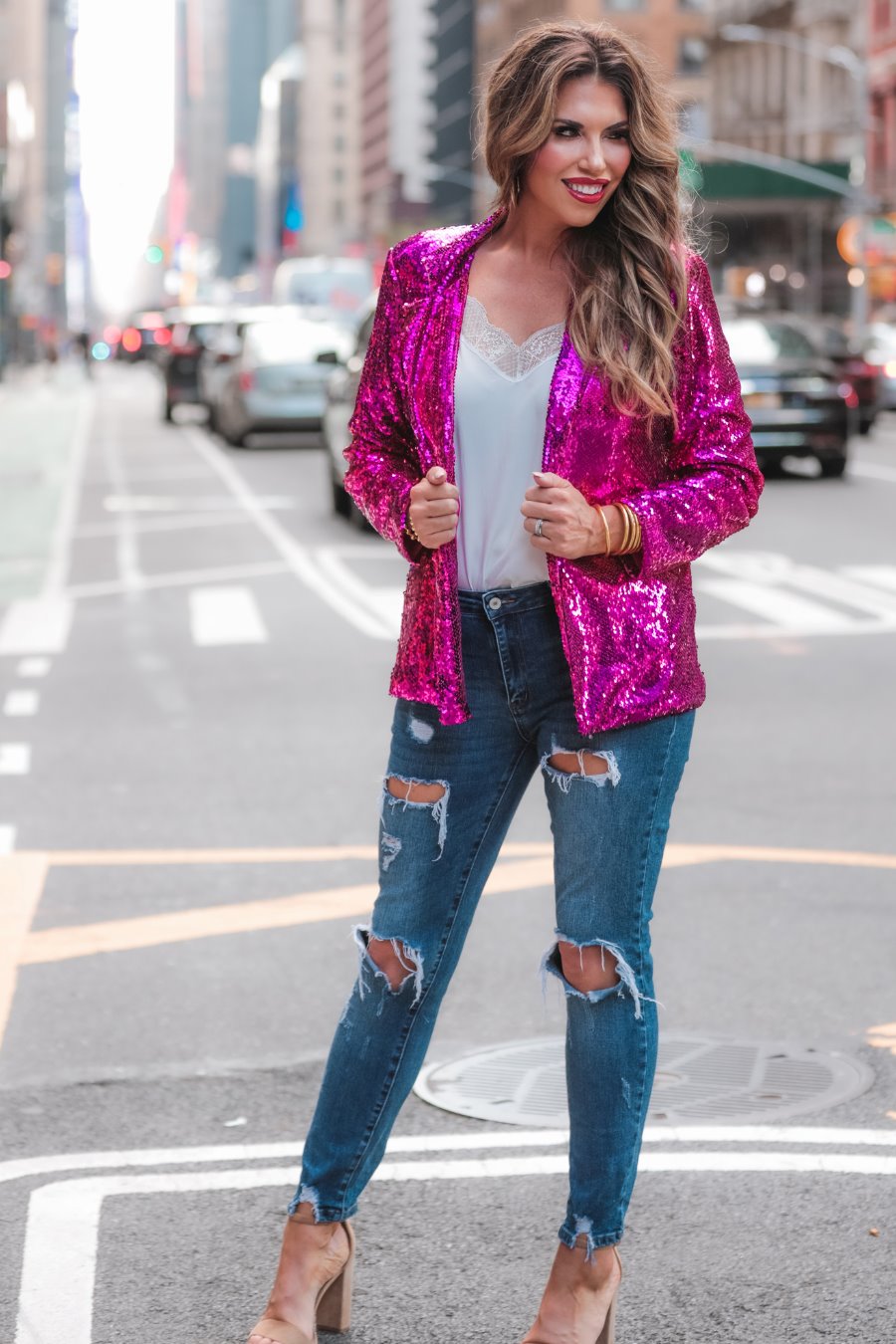 Sequin And The City Blazer - Jess Lea Wholesale