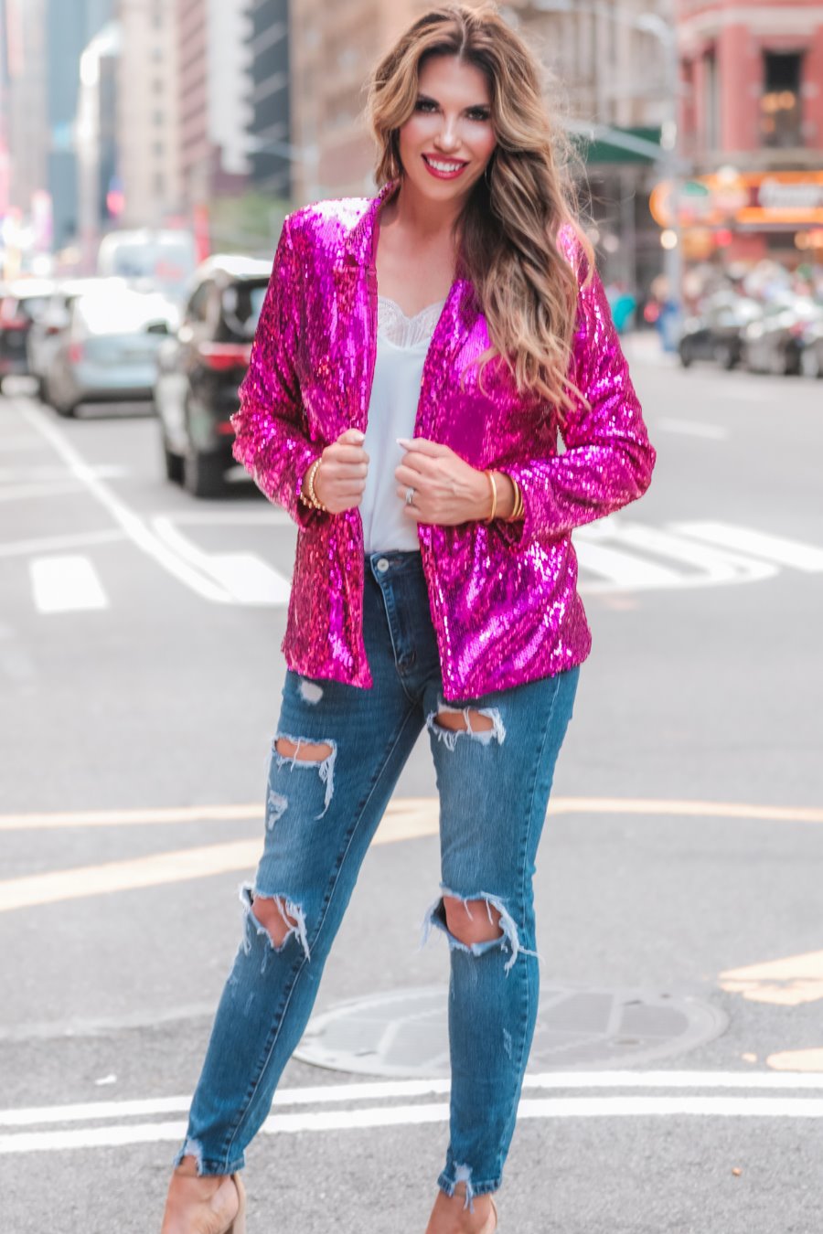 Sequin And The City Blazer - Jess Lea Wholesale