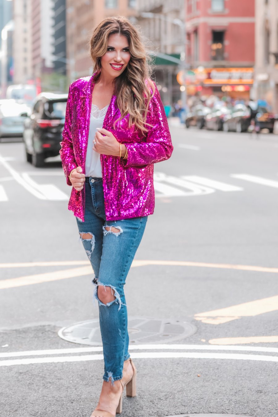 Sequin And The City Blazer - Jess Lea Wholesale