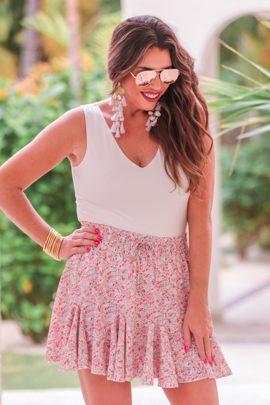 Jasmine Floral Skort - Jess Lea Wholesale