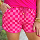 Checked Out Checkered Drawstring Everyday Shorts - Jess Lea Wholesale