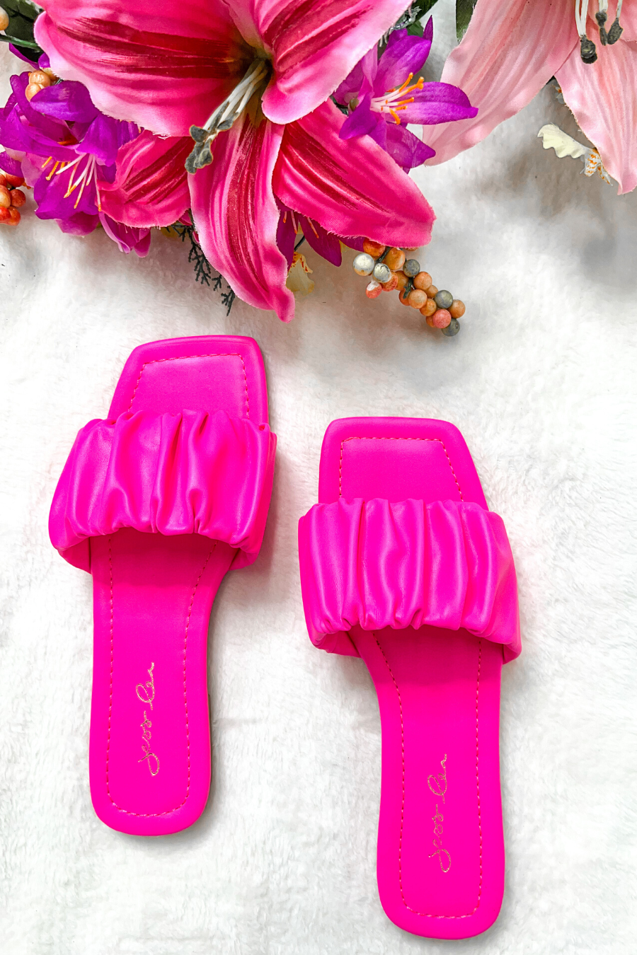 April Ruched Sandals - Jess Lea Wholesale