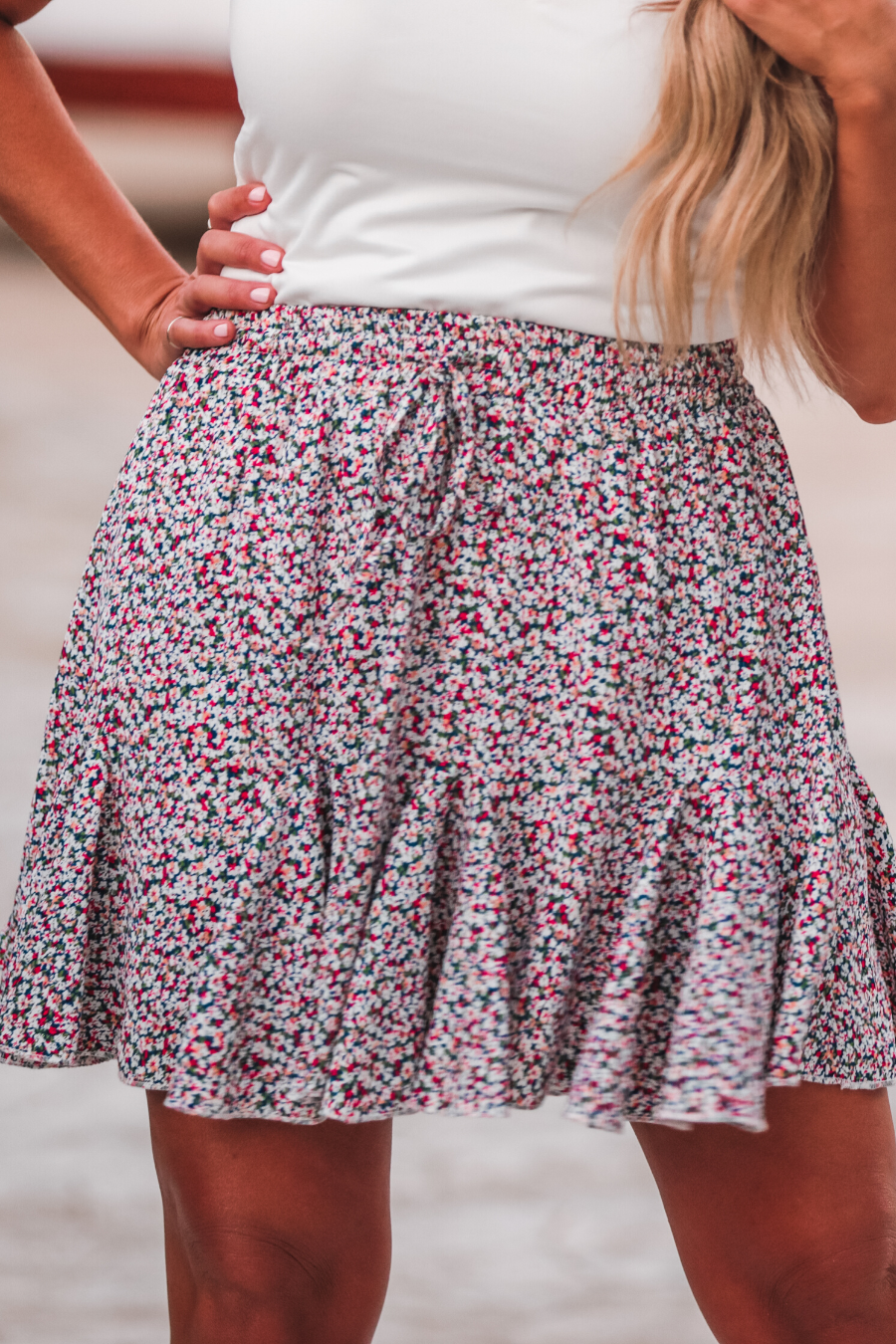 Jasmine Floral Skort - Jess Lea Wholesale