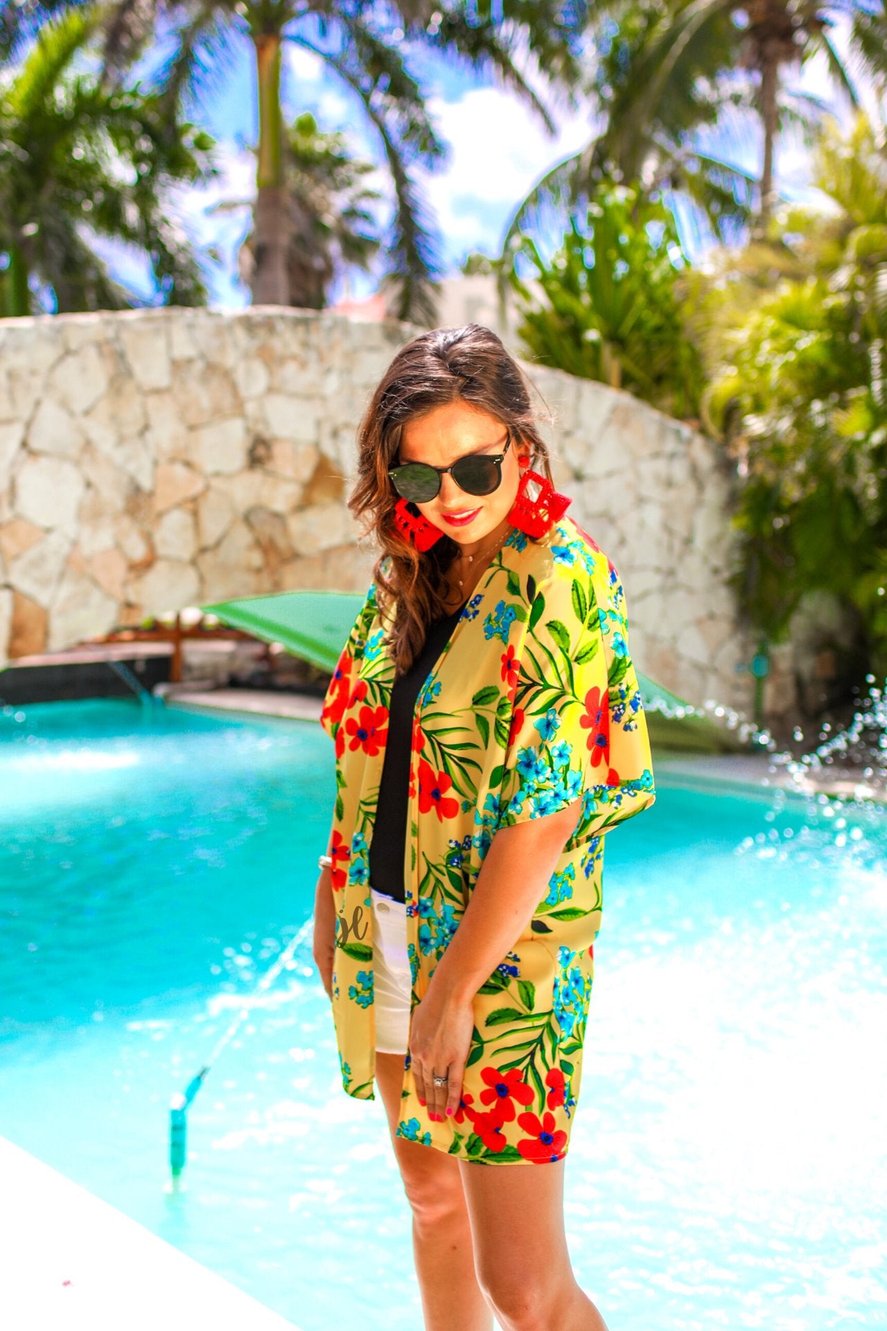 Walking On Sunshine Floral Kimono - Jess Lea Wholesale