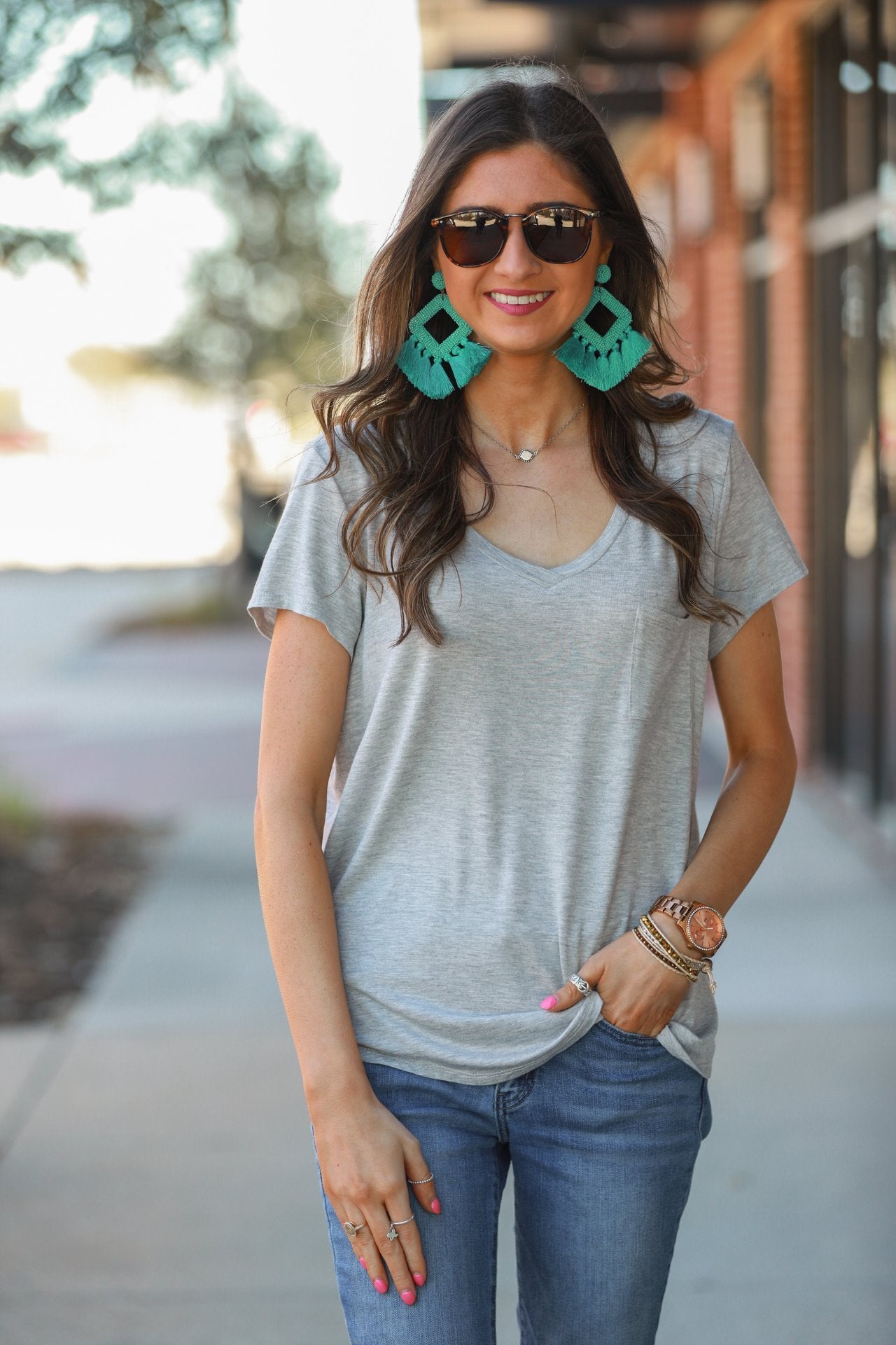 Jess Lea Basic Pocket Tee - Jess Lea Wholesale