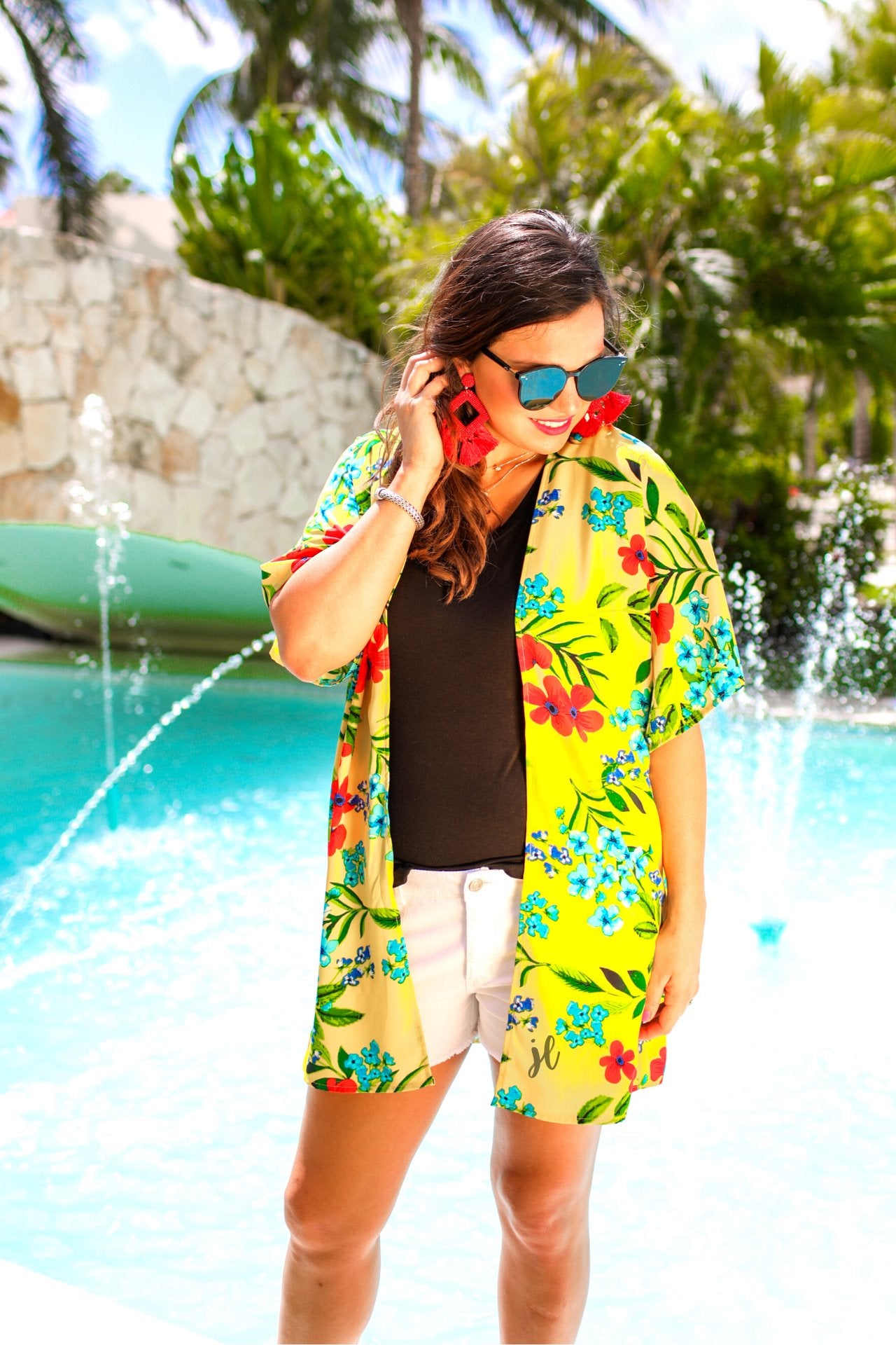 Walking On Sunshine Floral Kimono - Jess Lea Wholesale