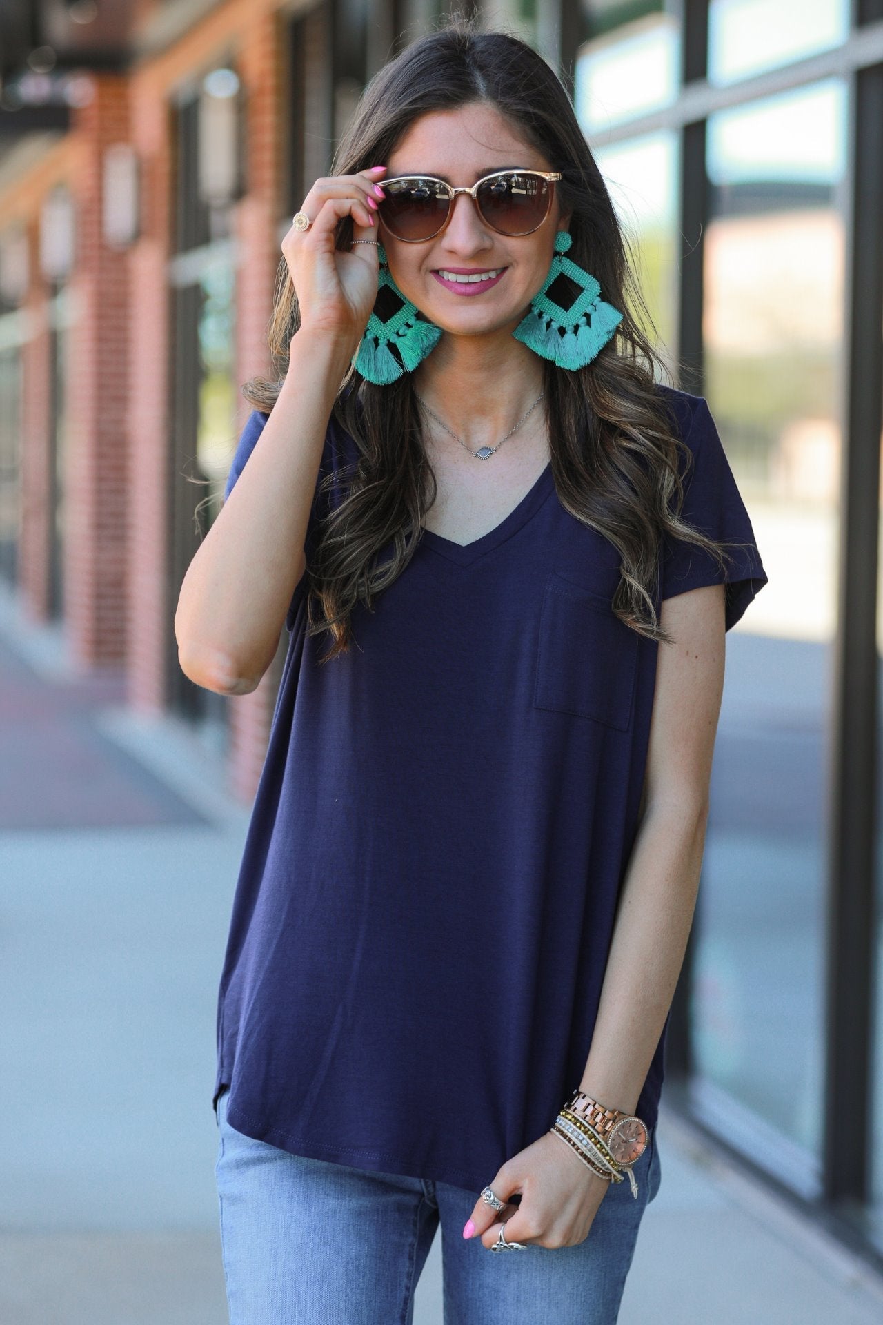 Jess Lea Basic Pocket Tee - Jess Lea Wholesale