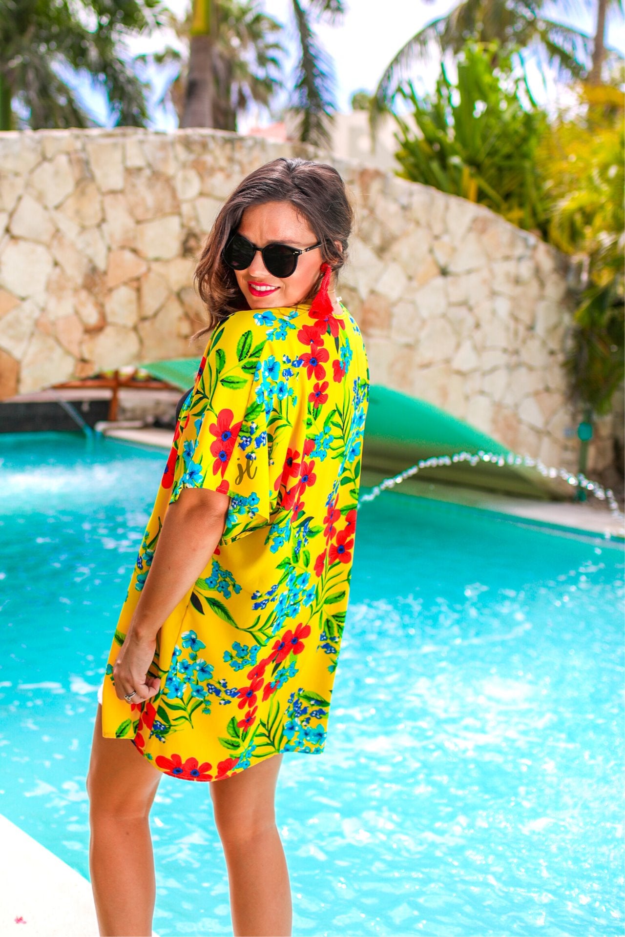 Walking On Sunshine Floral Kimono - Jess Lea Wholesale