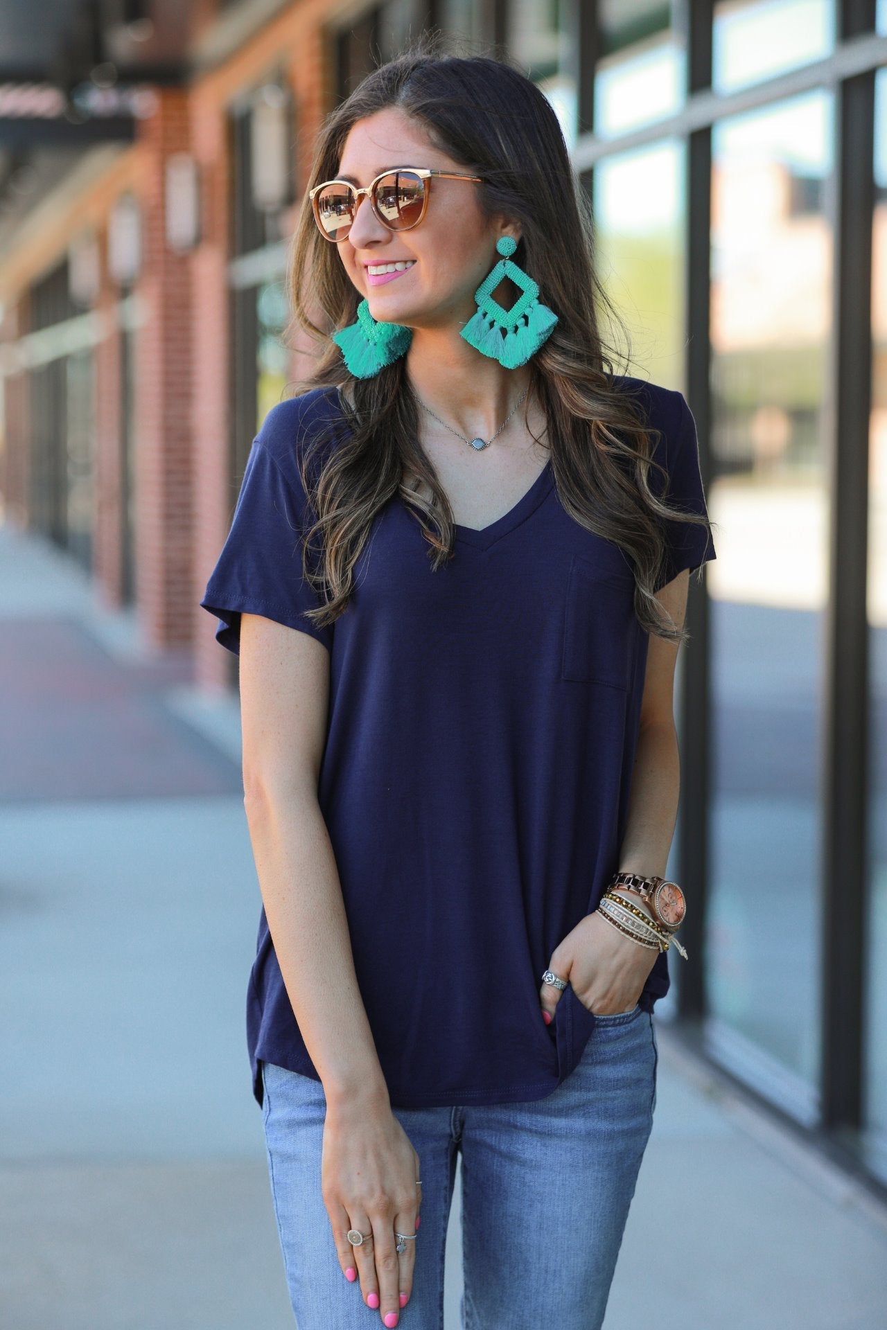 Jess Lea Basic Pocket Tee - Jess Lea Wholesale