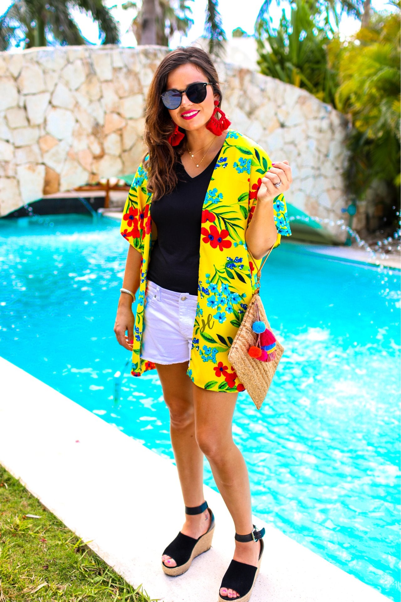 Walking On Sunshine Floral Kimono - Jess Lea Wholesale
