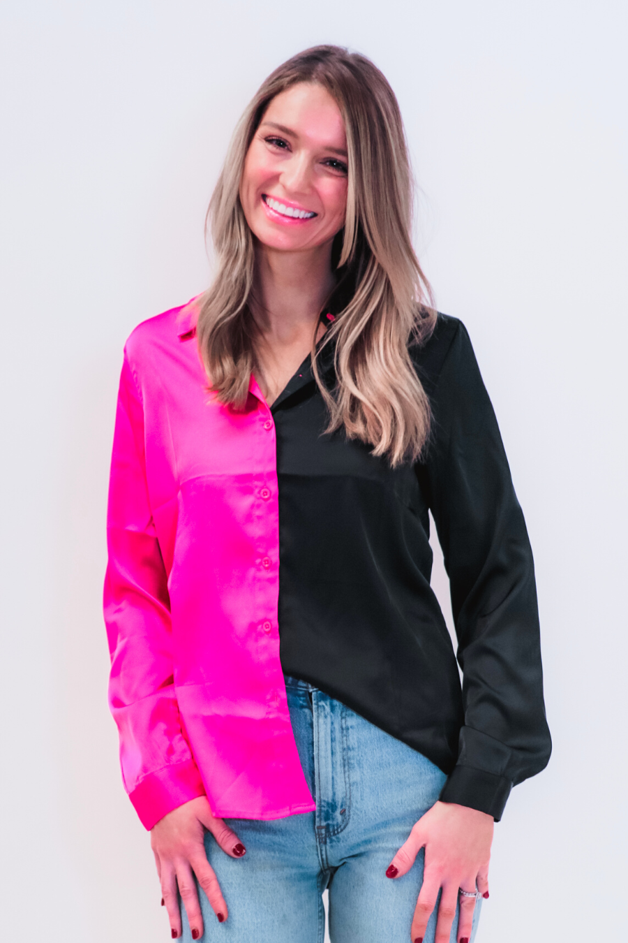 On Trend Button Up Top - Jess Lea Wholesale