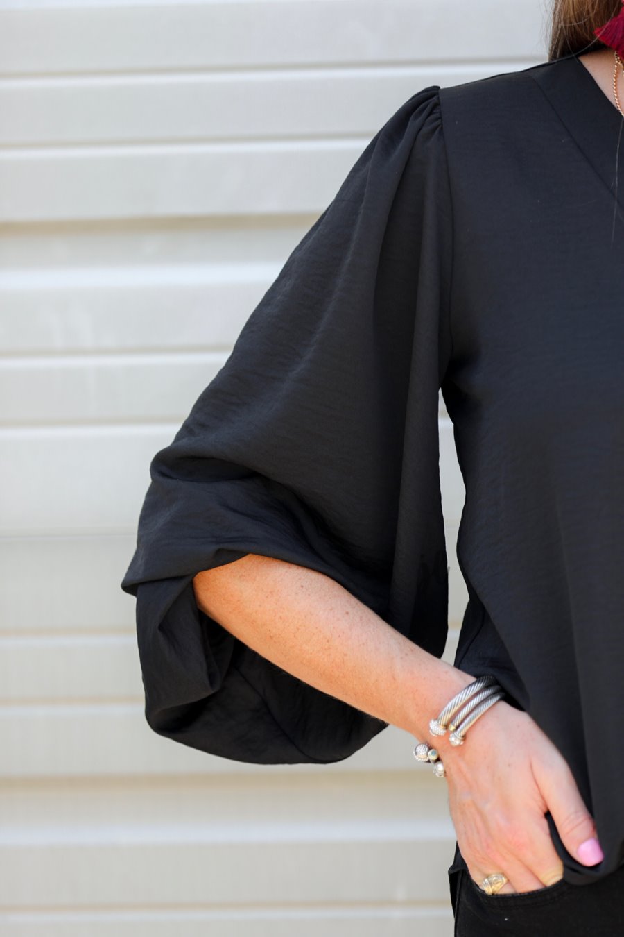 Jamie Balloon Sleeve Top - Jess Lea Wholesale