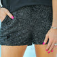 VIP Status Sequin Drawstring Shorts - Jess Lea Wholesale