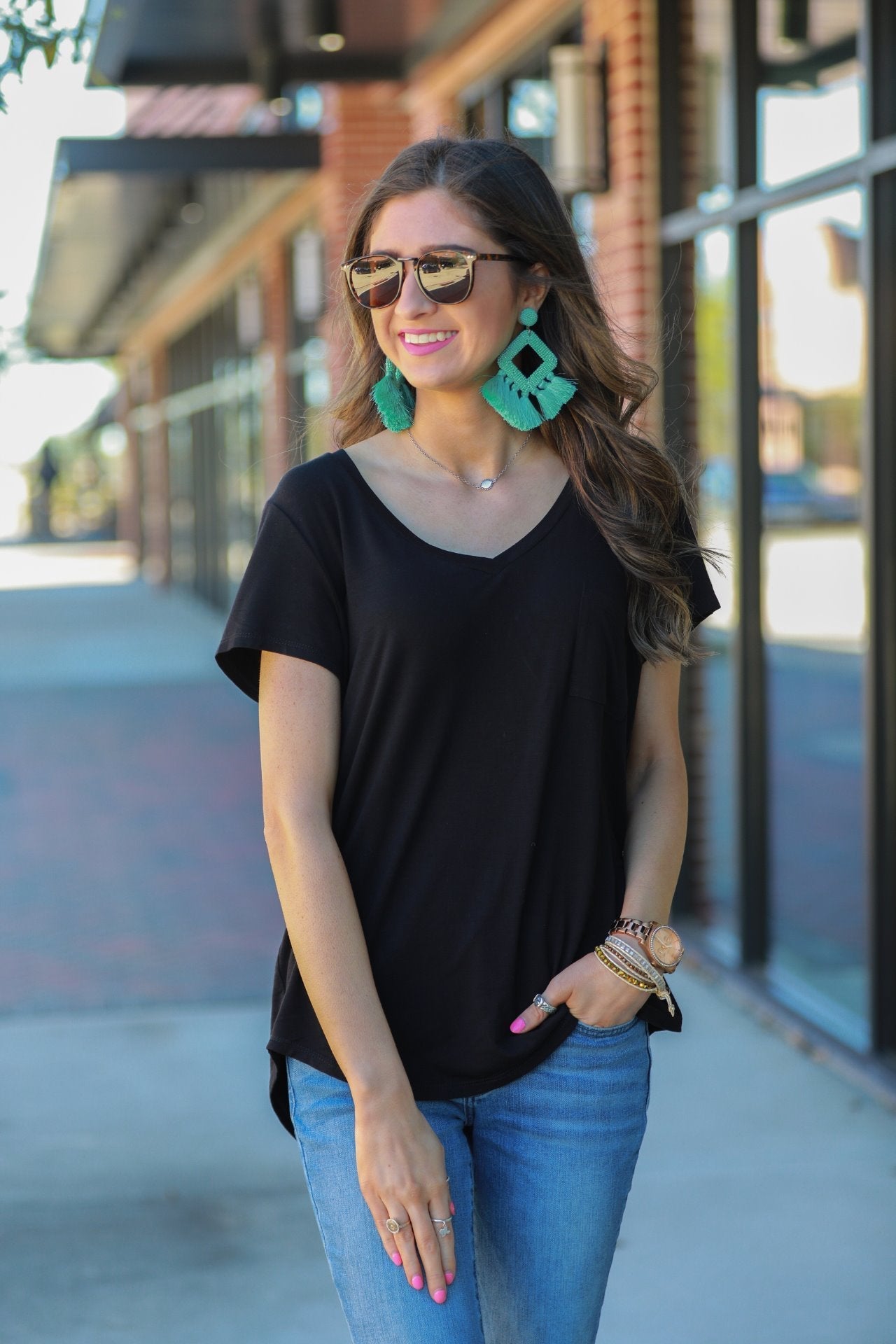 Jess Lea Basic Pocket Tee - Jess Lea Wholesale