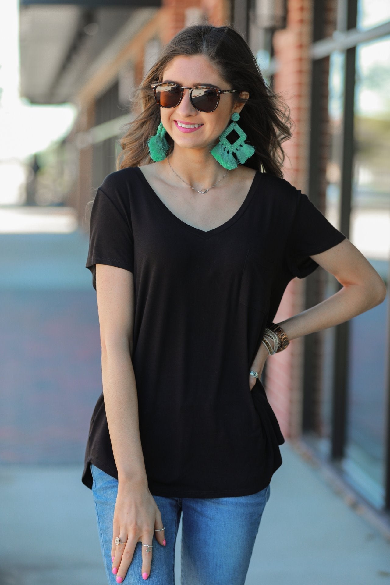 Jess Lea Basic Pocket Tee - Jess Lea Wholesale