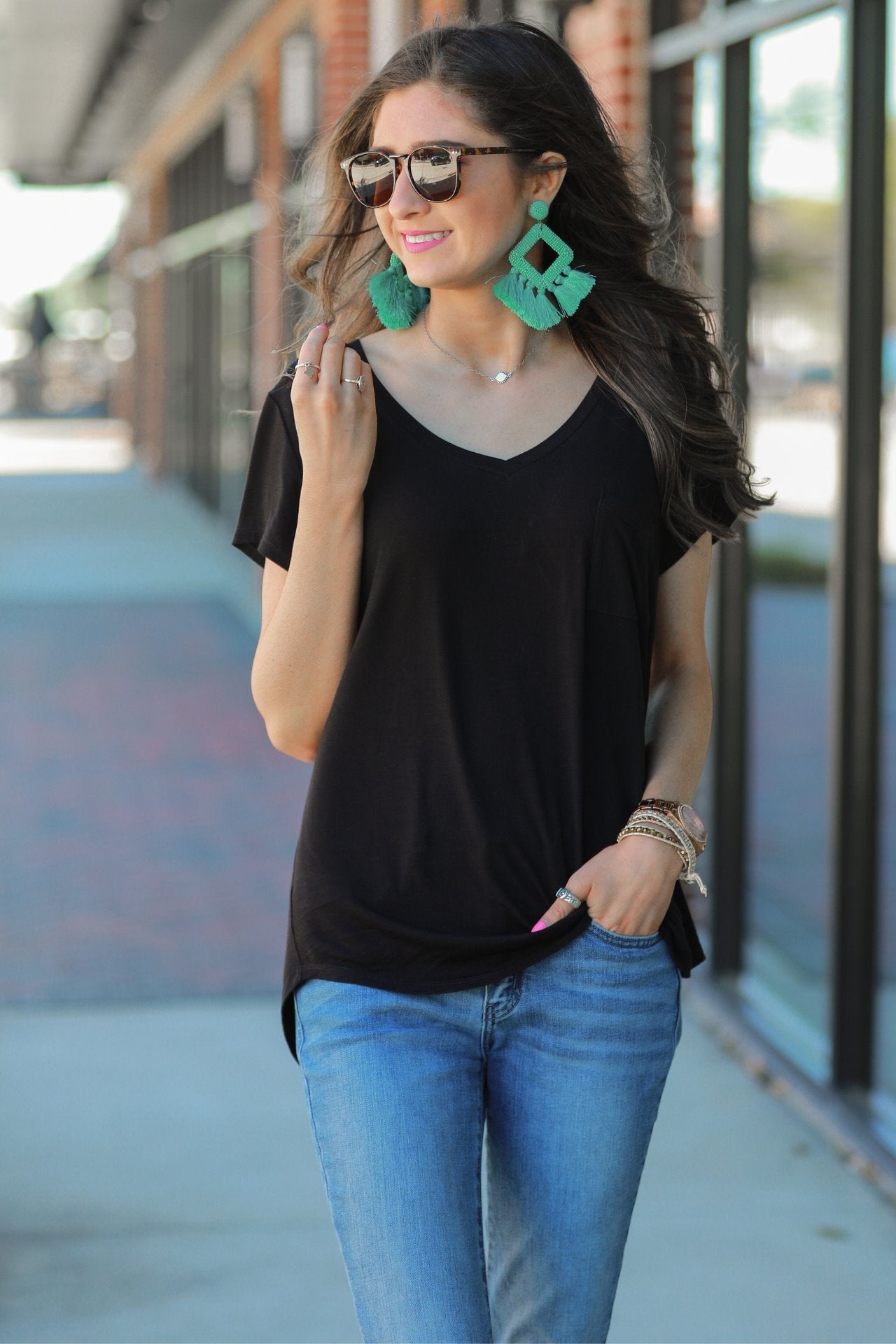 Jess Lea Basic Pocket Tee - Jess Lea Wholesale