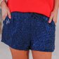 VIP Status Sequin Drawstring Shorts - Jess Lea Wholesale